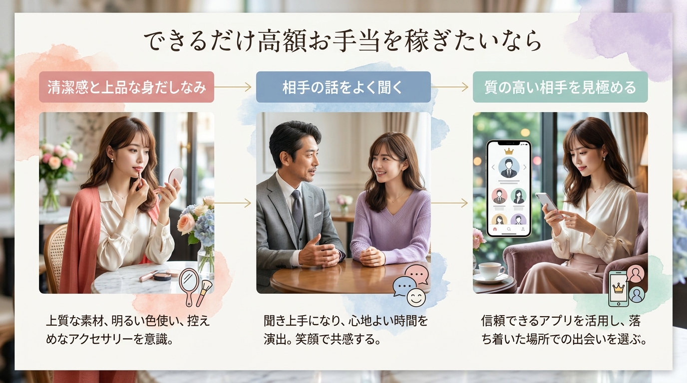 できるだけ高額お手当を稼ぎたいなら