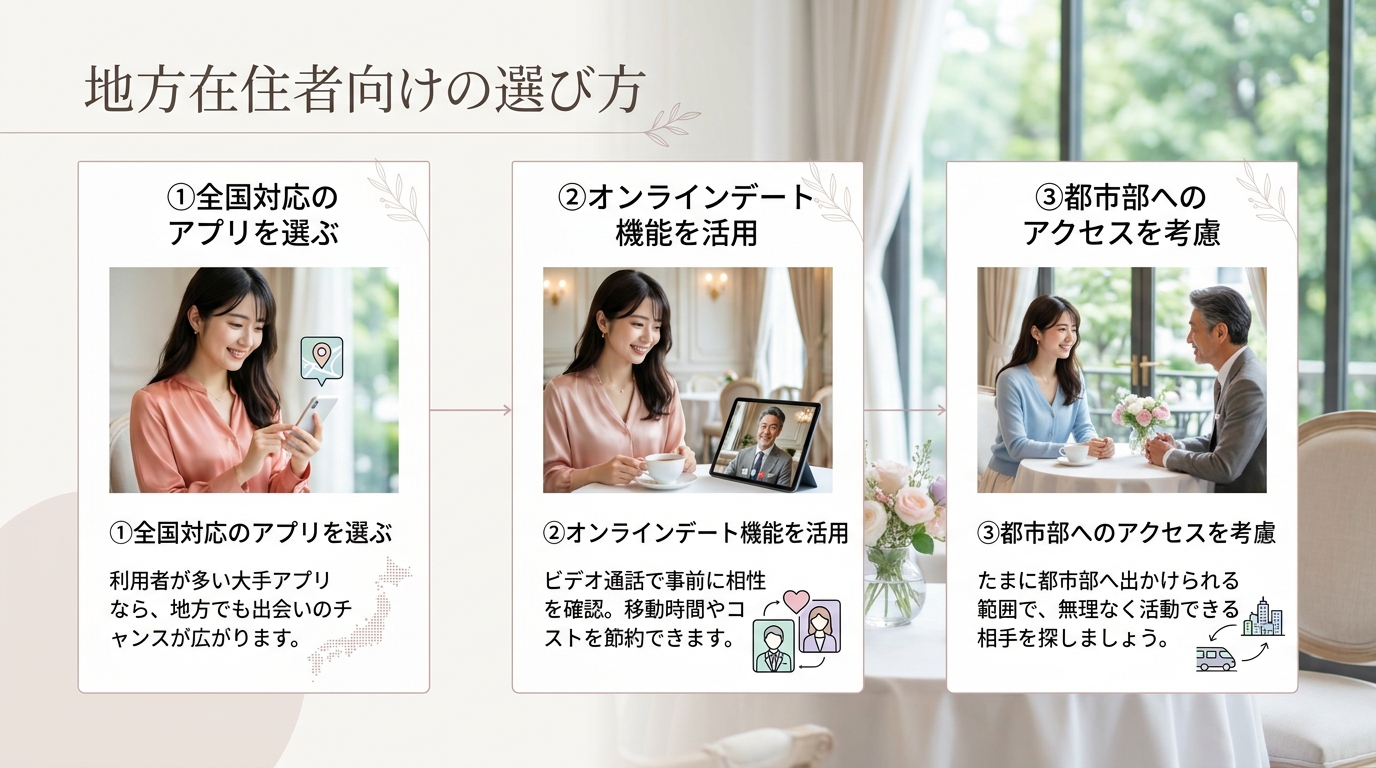 地方在住者向けの選び方