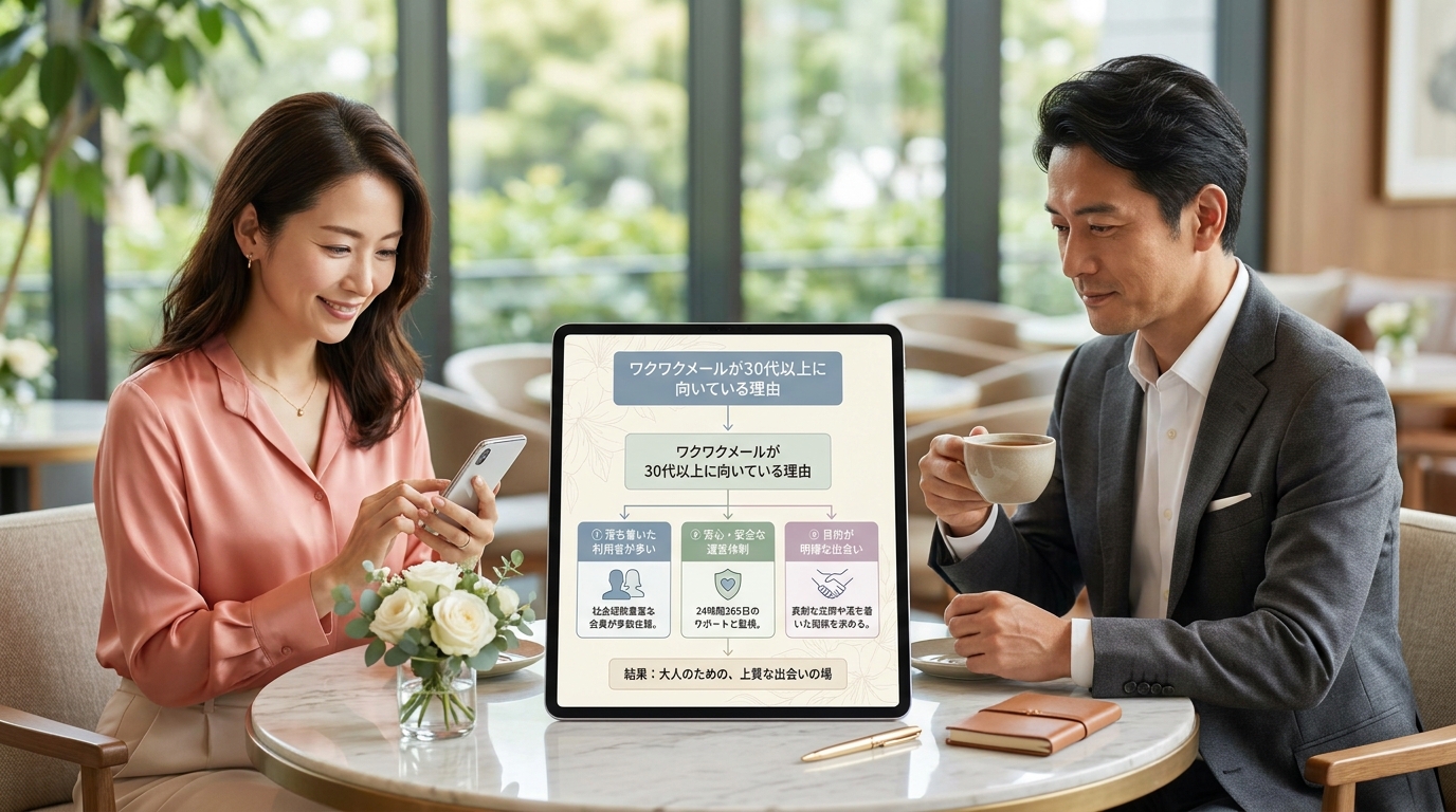 ワクワクメールが30代以上に向いている理由
