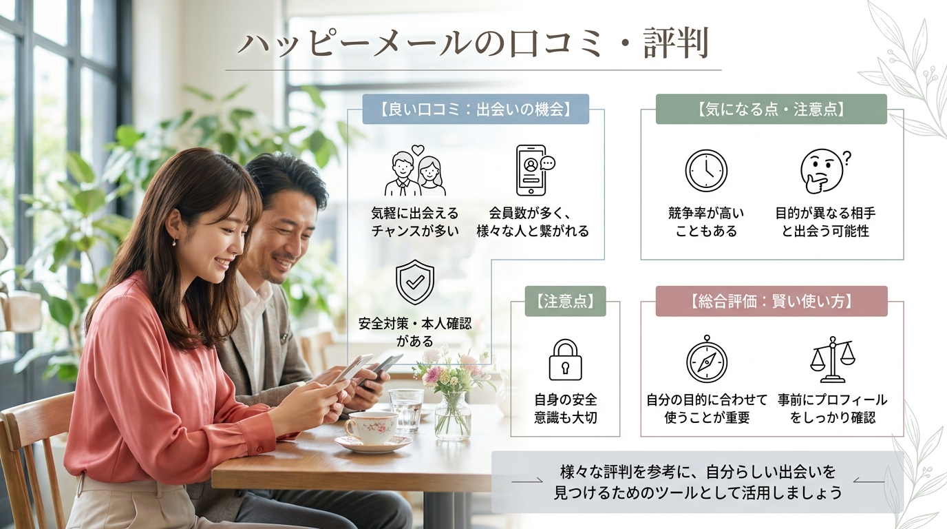 ハッピーメールの口コミ・評判