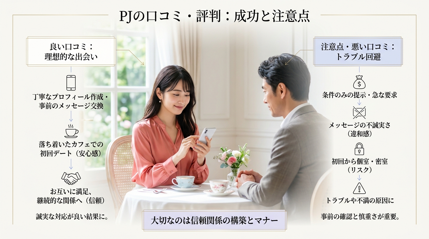 PJの口コミ・評判