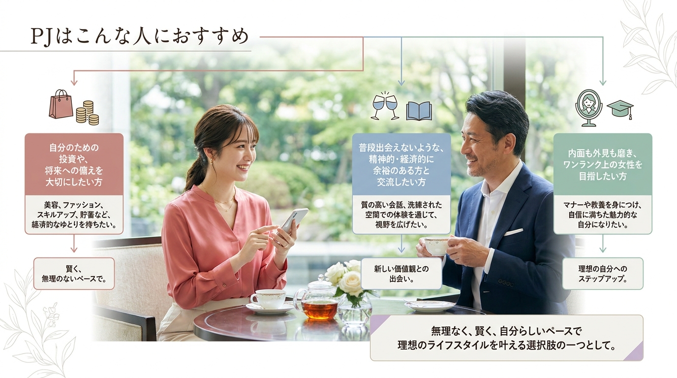 PJはこんな人におすすめ
