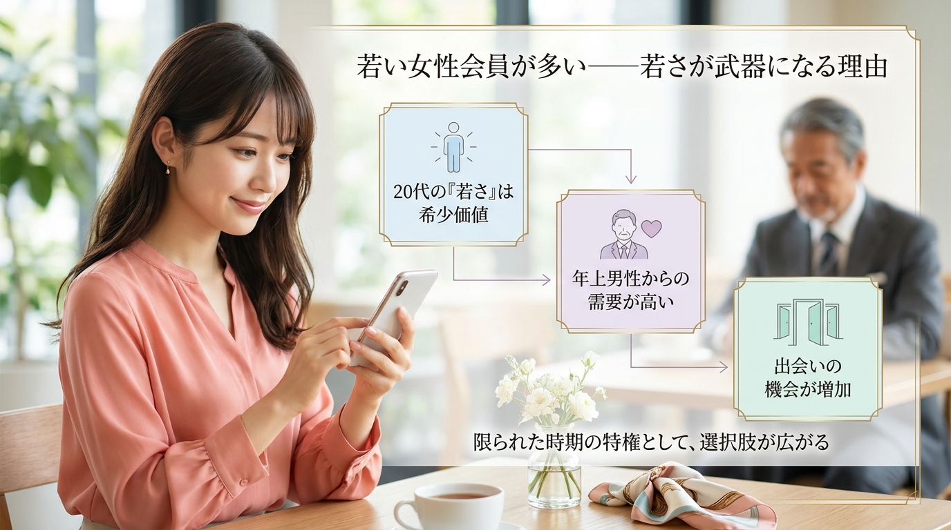 若い女性会員が多い——若さが武器になる理由