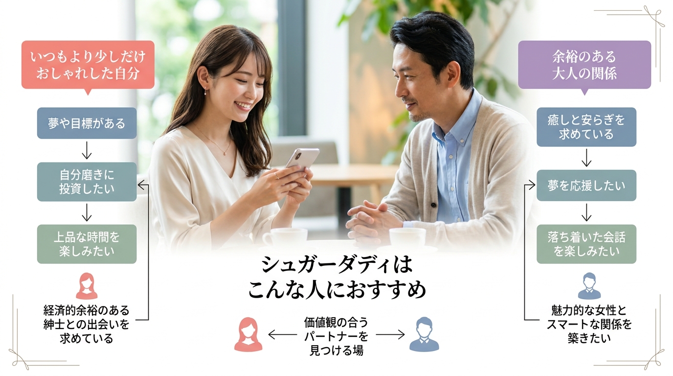 シュガーダディはこんな人におすすめ